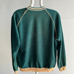 1970s Champion Brand TLC V-Neck Two Tone Sweatshirt