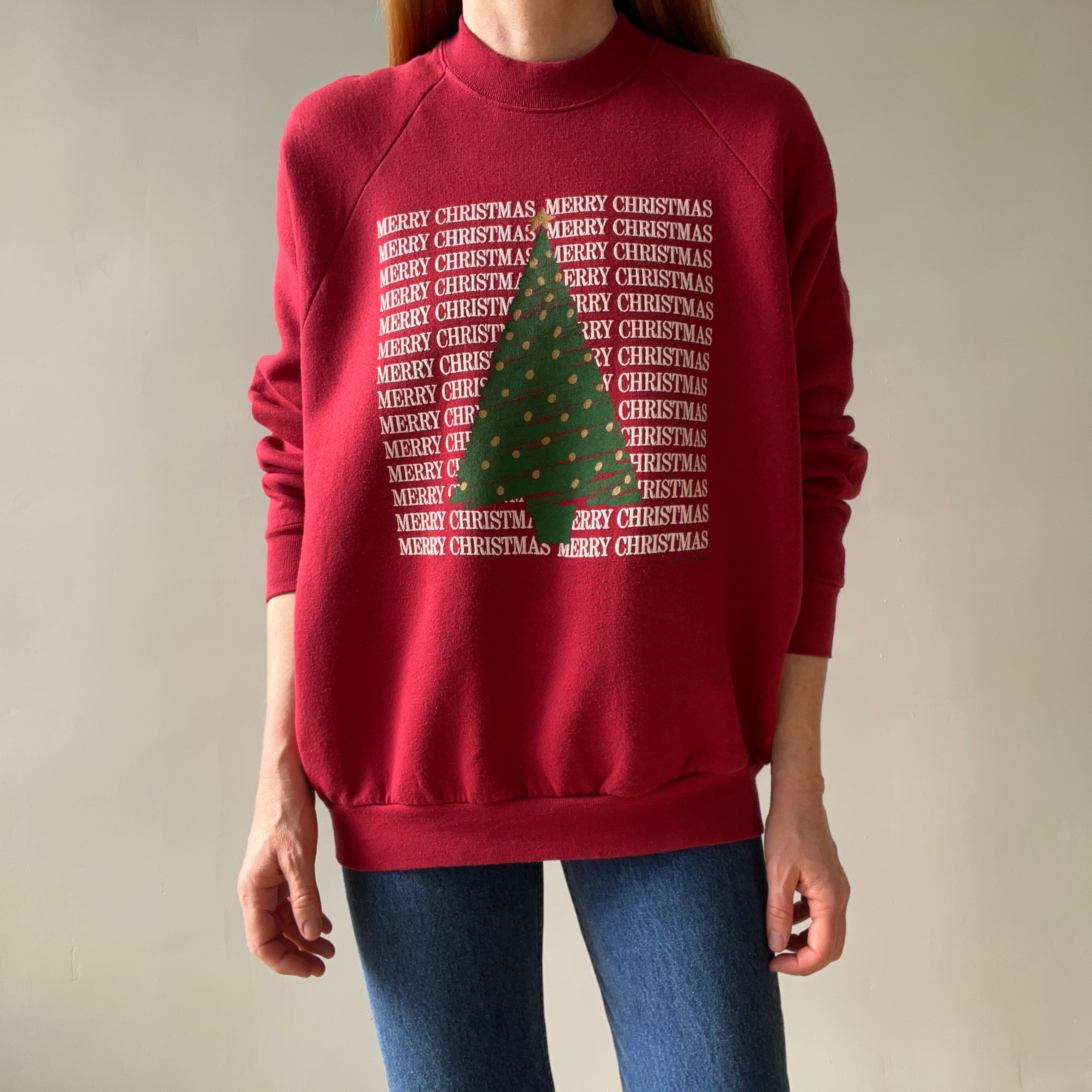 1990s Merry Christmas Sweatshirt by FOTL