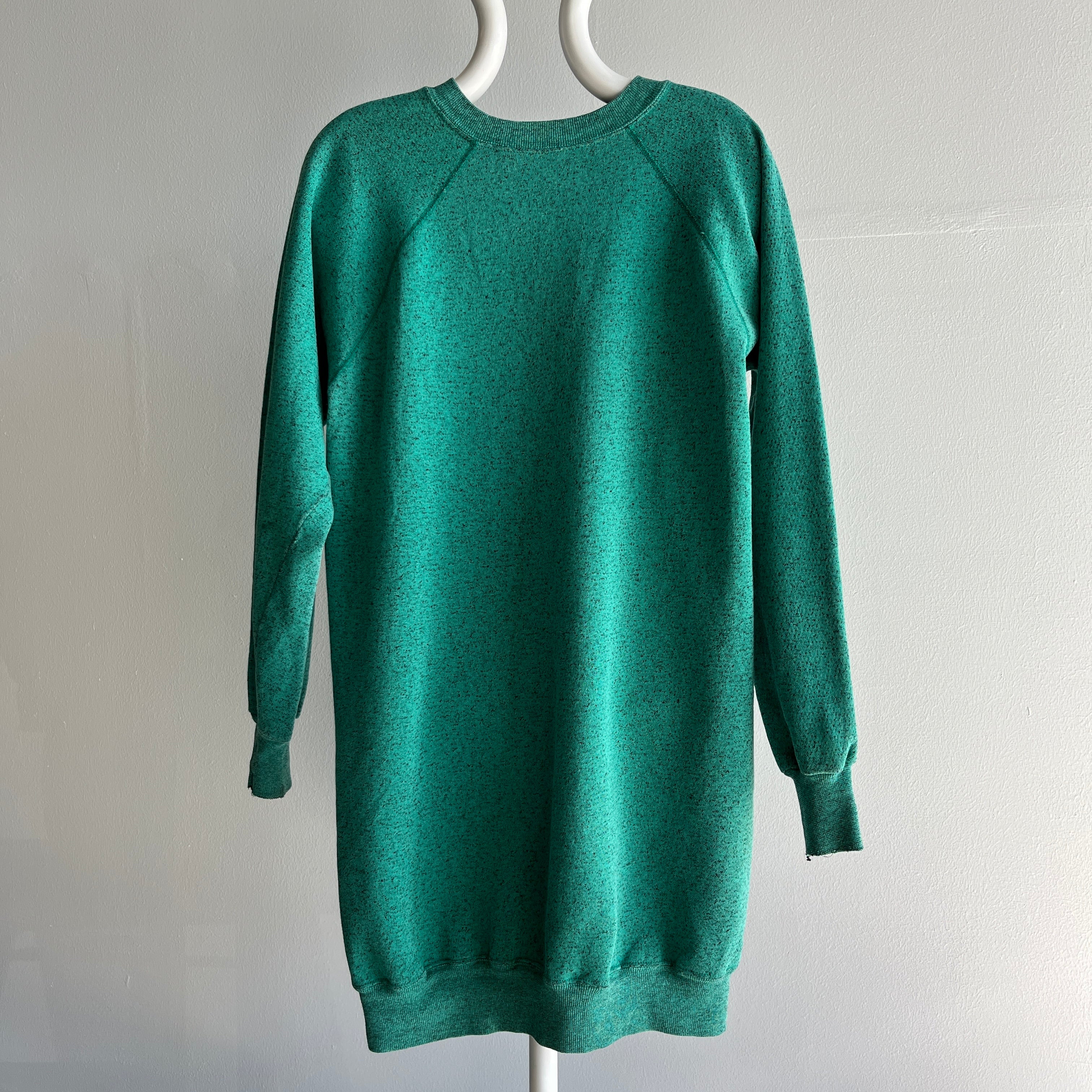 1980s  Mint N Chip Sweatshirt Dress by Pannill - OMG!