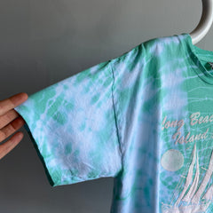 1980/90s Long Beach Island Tie Dye Cotton Tourist T-Shirt