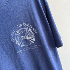 1980/90s Naval AIr Fire Station 50/50 T-Shirt