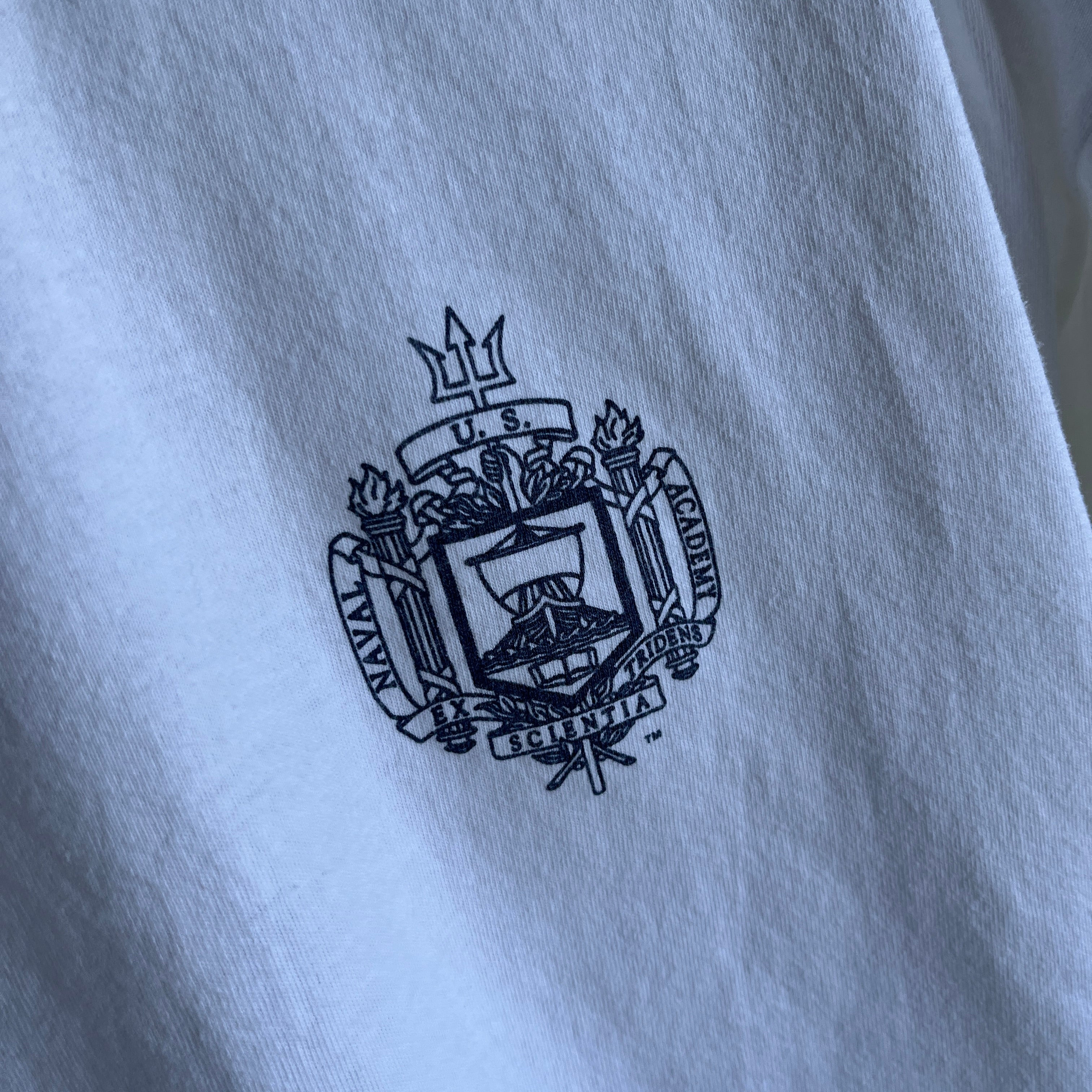 1980/90s US Naval Academy Cotton Ring T-Shirt