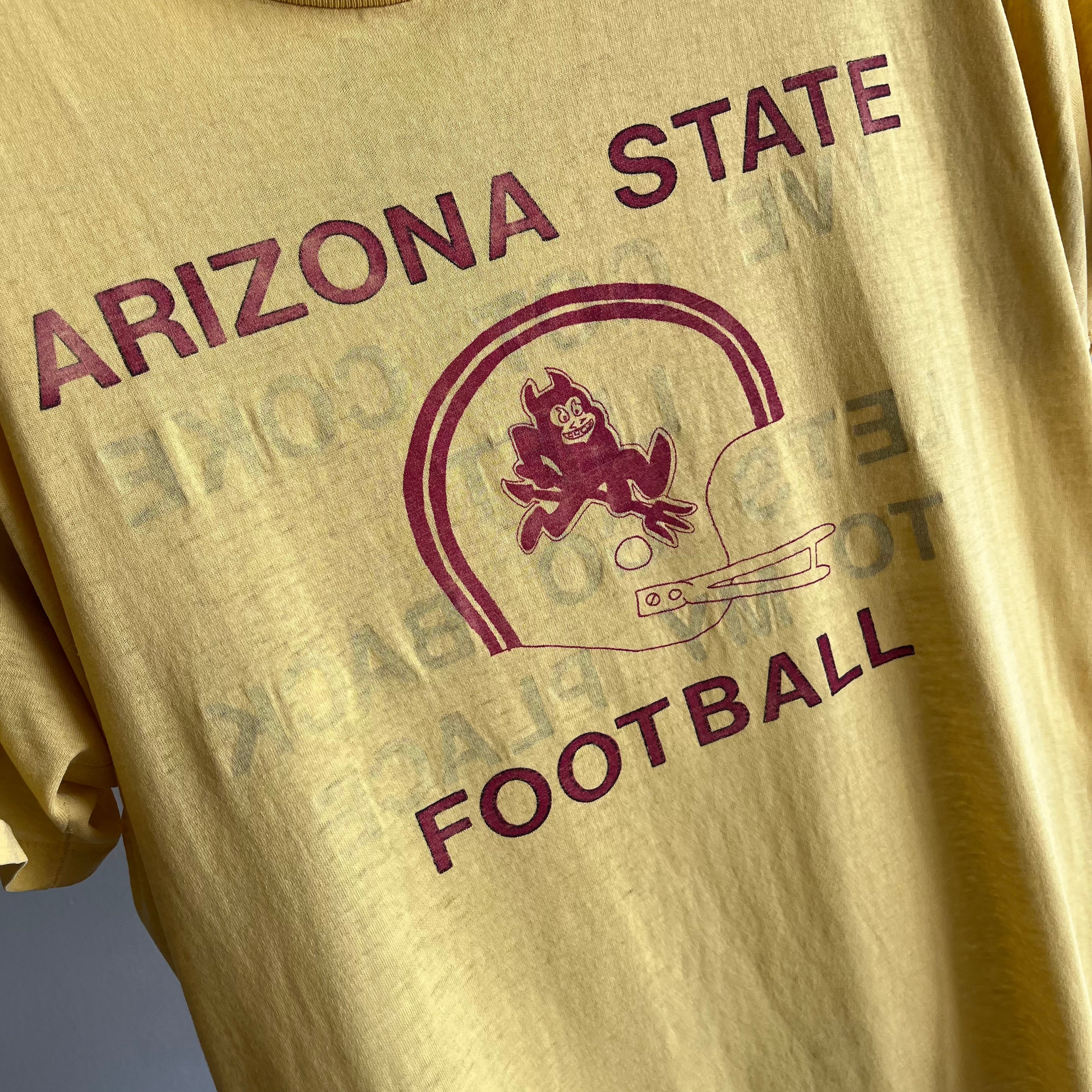 1970s ASU Secret Message Destroyed Beyond T-Shirt - EPIC!!!