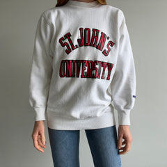 1980s St. John's University Reverse Weave Sweatshirt