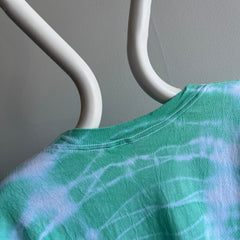 1980/90s Long Beach Island Tie Dye Cotton Tourist T-Shirt