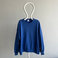 1990s Blank Blue Sweatshirt with Dreamy Arms