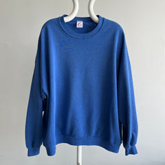 1990s Blank Blue Sweatshirt with Dreamy Arms