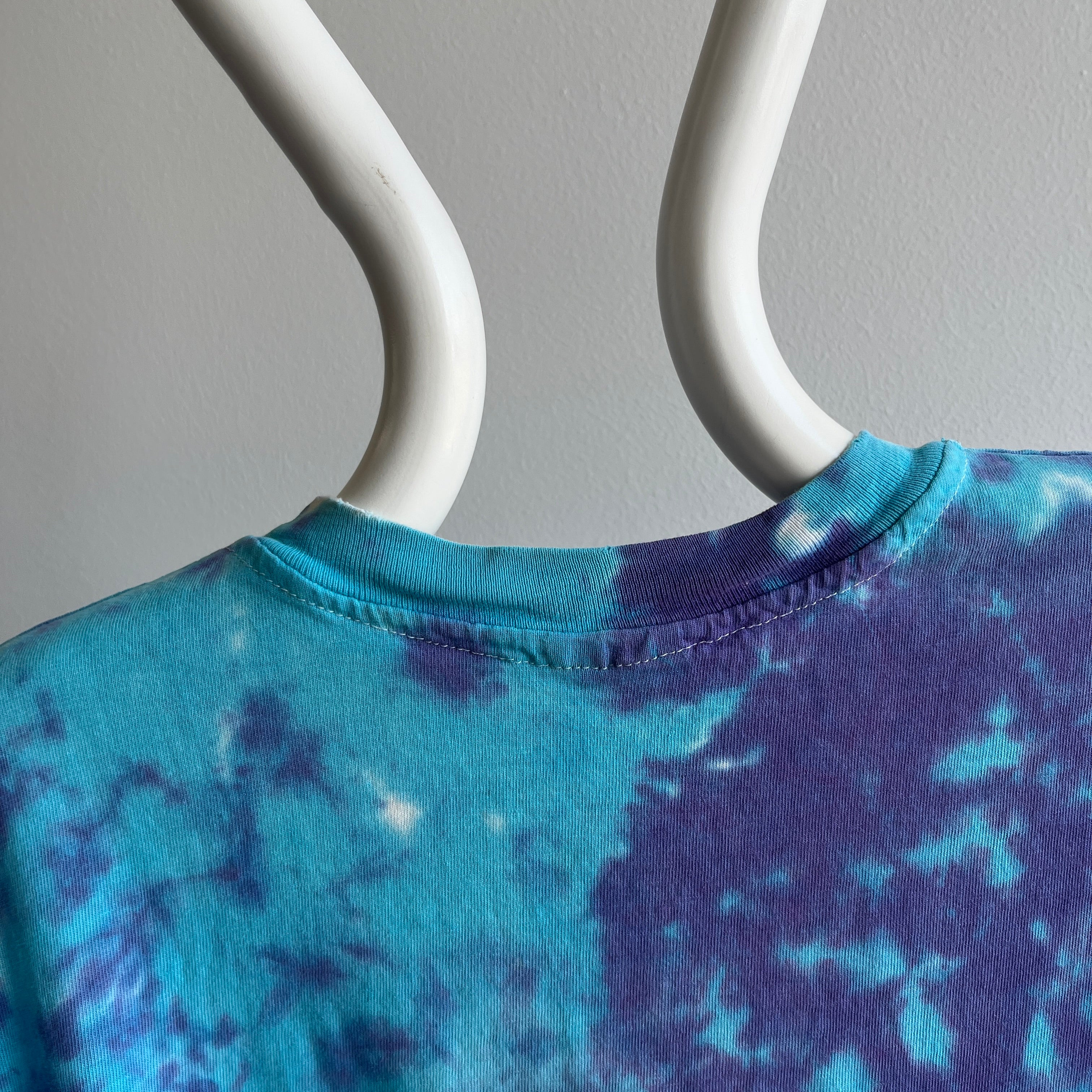 1980s Rad Worn Tie Dye T-Shirt - Cool Wear Holes