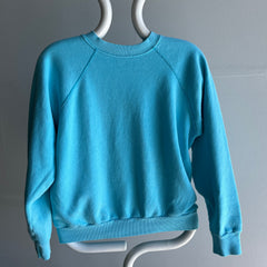 1970s Blank Aqua Sweatshirt - WOW