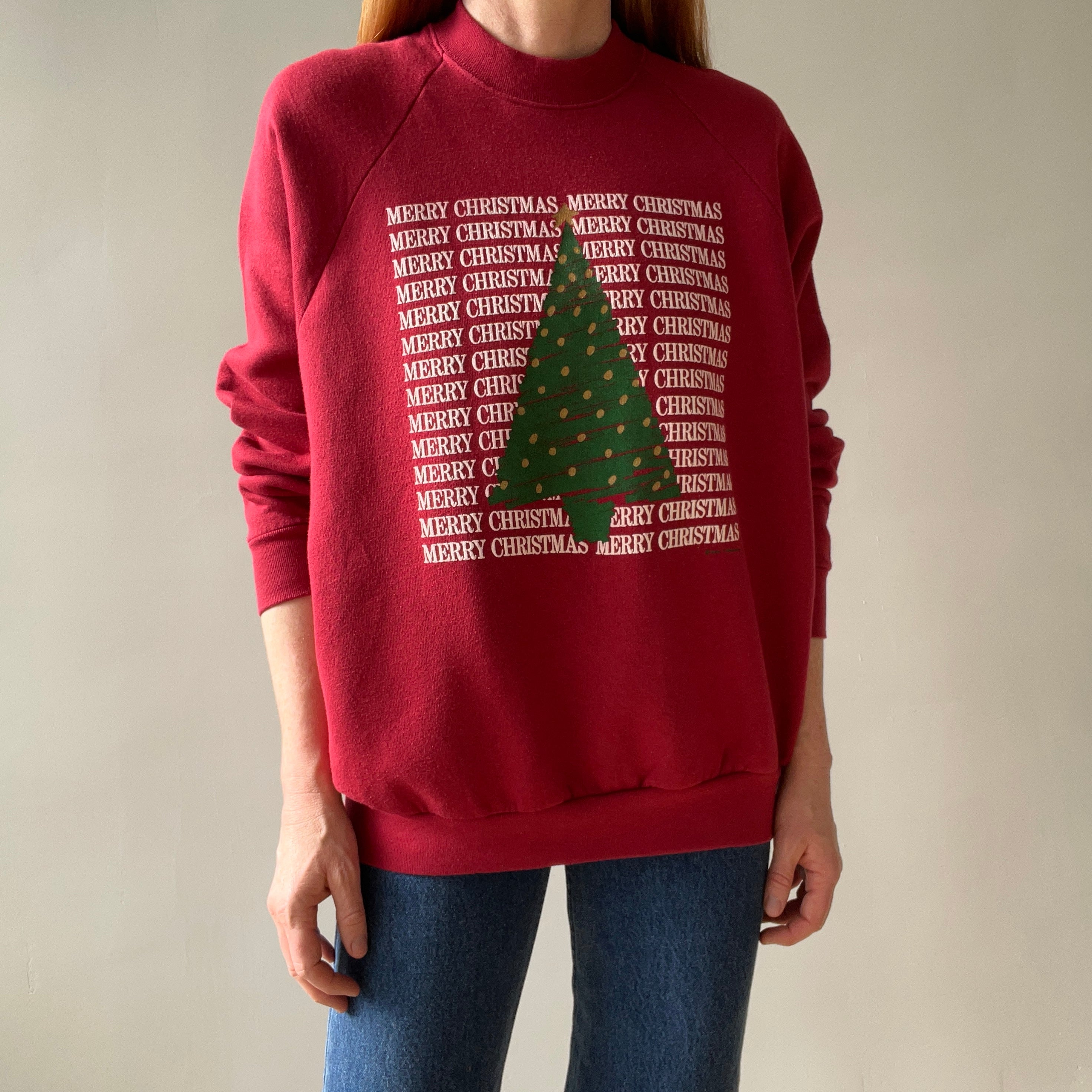 1990s Merry Christmas Sweatshirt by FOTL