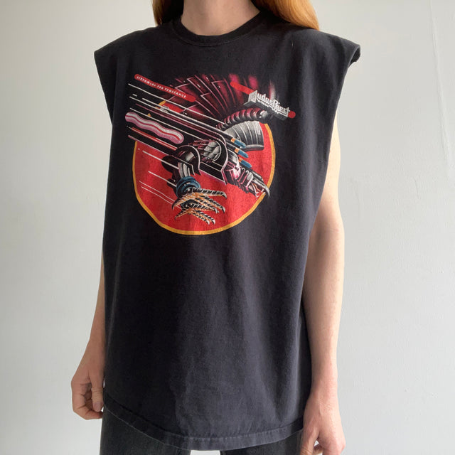 2006 Judas Priest Cut Sleeve Front and Back T-Shirt