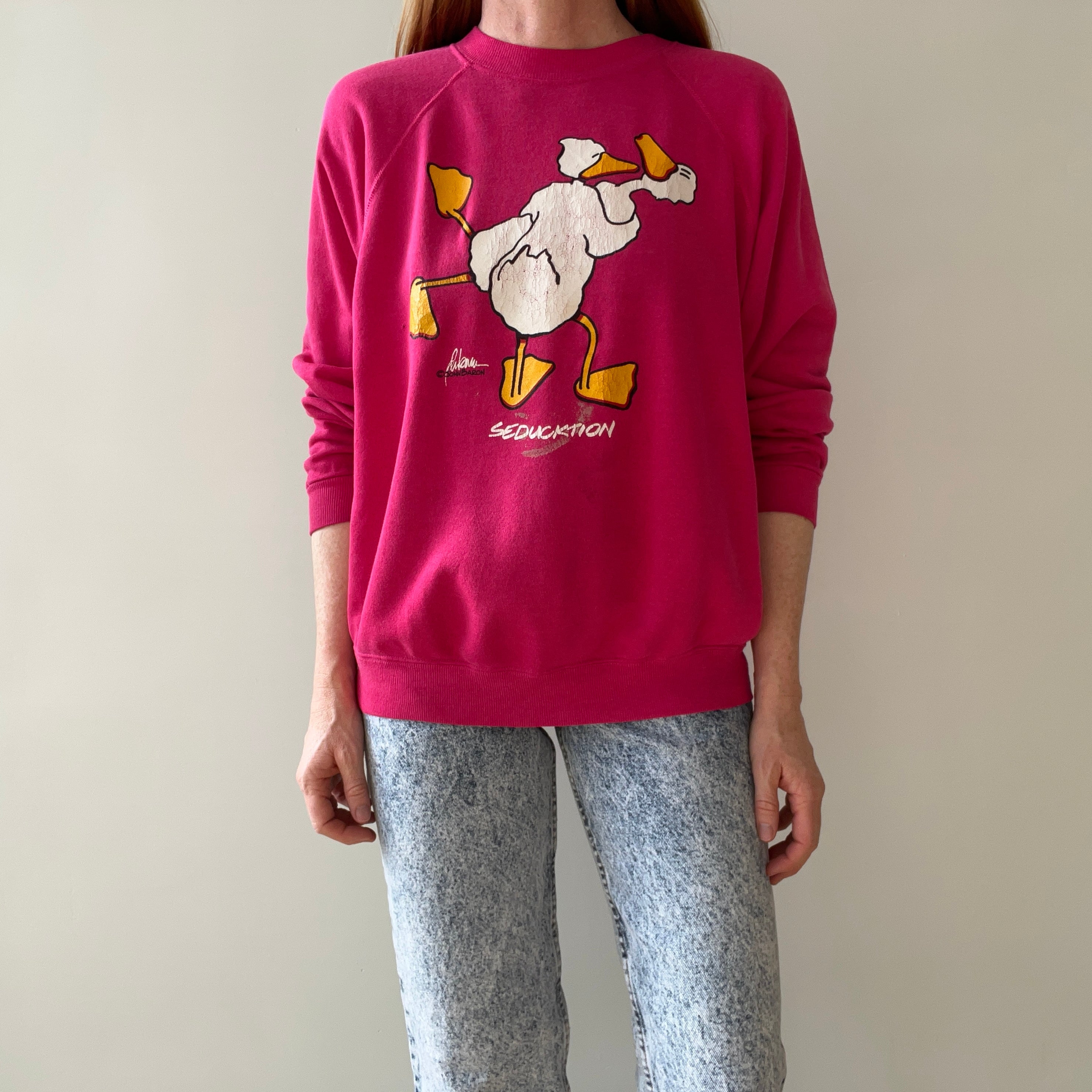 1980/90s Se(Duck)tion Sweatshirt - WOWOWOWOWOWOW