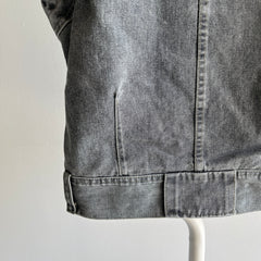 1980s !!! Bon Jour !!! Brand Two Tone Denim Vest - THIS!!!!