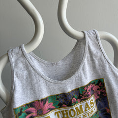 1980s St. Thomas Cropped Tank Top - Cotton. USA Made