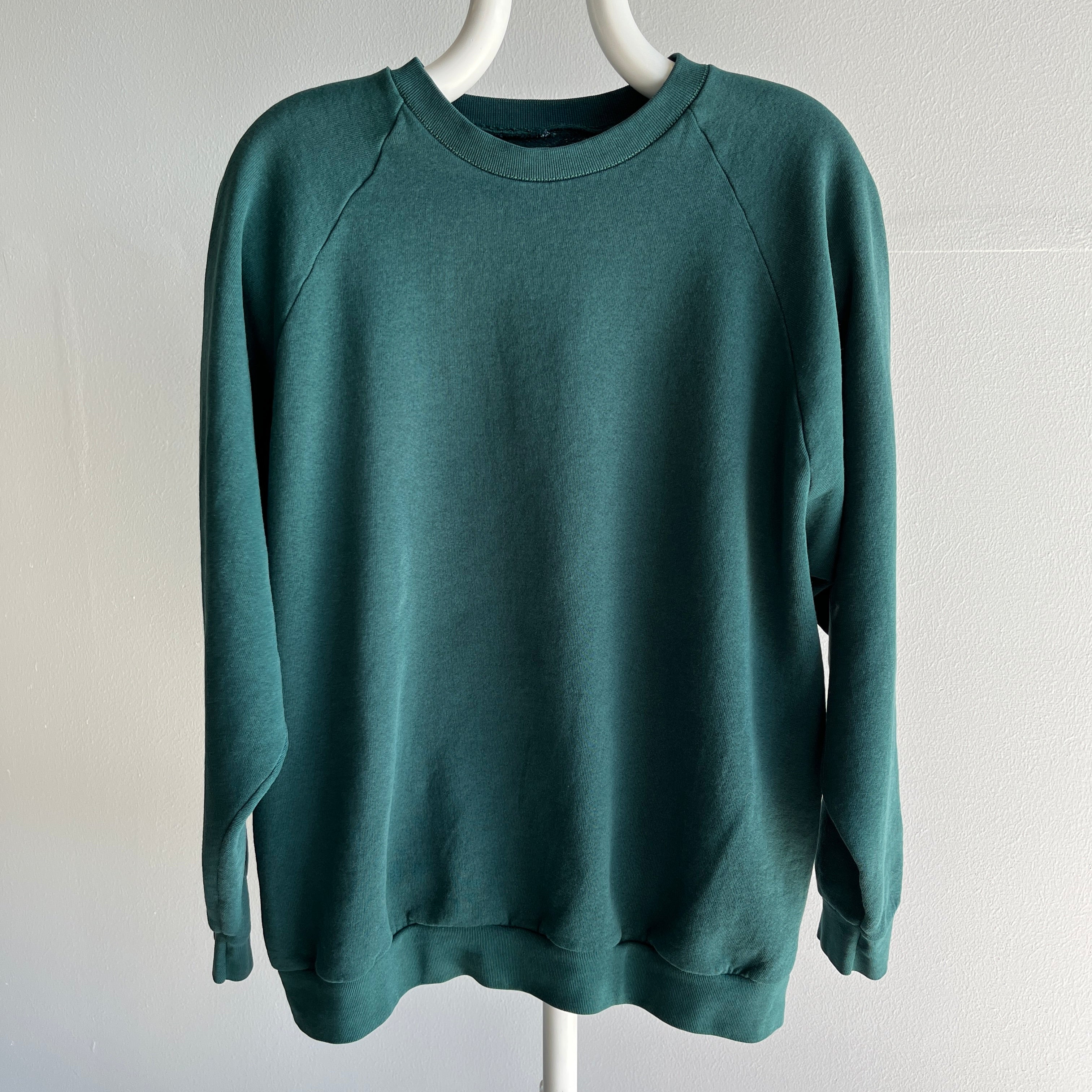 1990s Blank Hunter/Forest Green Sweatshirt