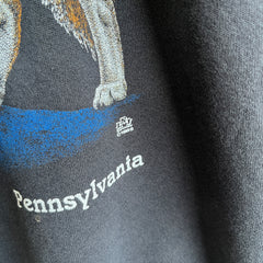 1989 Pennsylvania Cut Sleeve Wolf Warm Up Sweatshirt