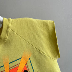 1980s TG Shepard Cut Sleeve DIY Warm Up Sweatshirt
