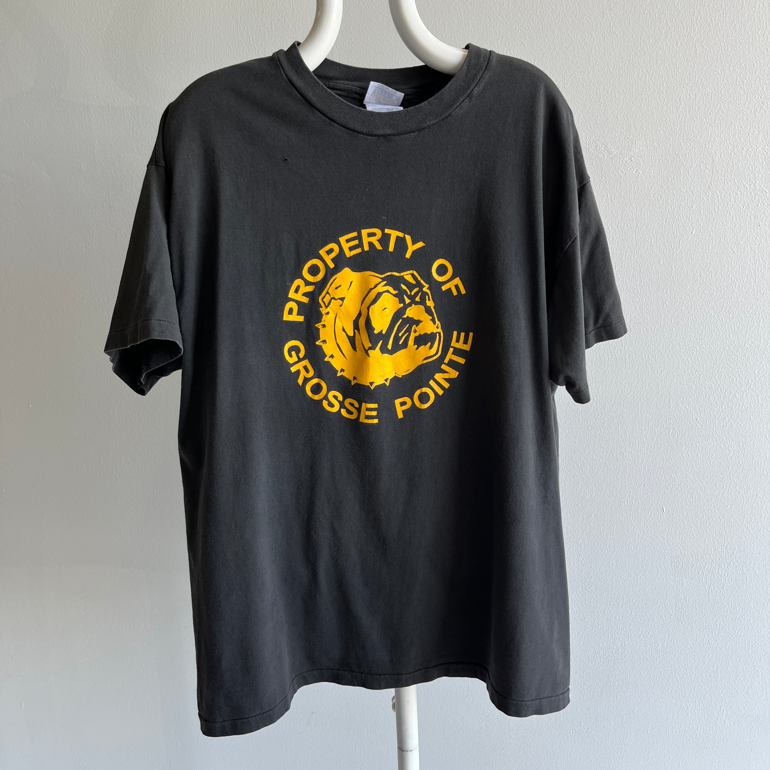 1990s Property of Grosse Pointe Bulldog T-Shirt