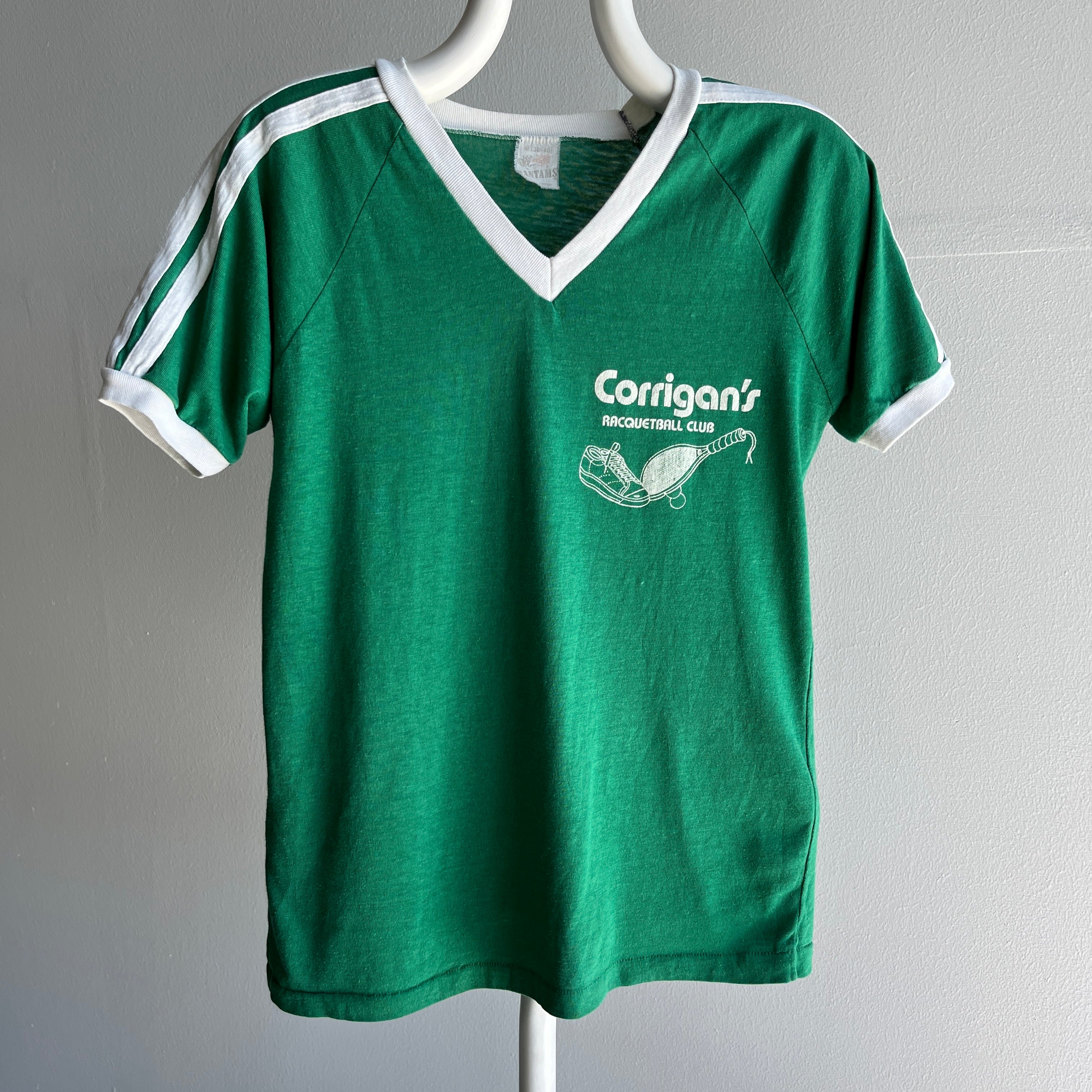 1970s Corrigan's Racquetball Club V-Neck