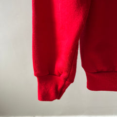 1980s Super Soft Bright Red Raglan Sweatshirt