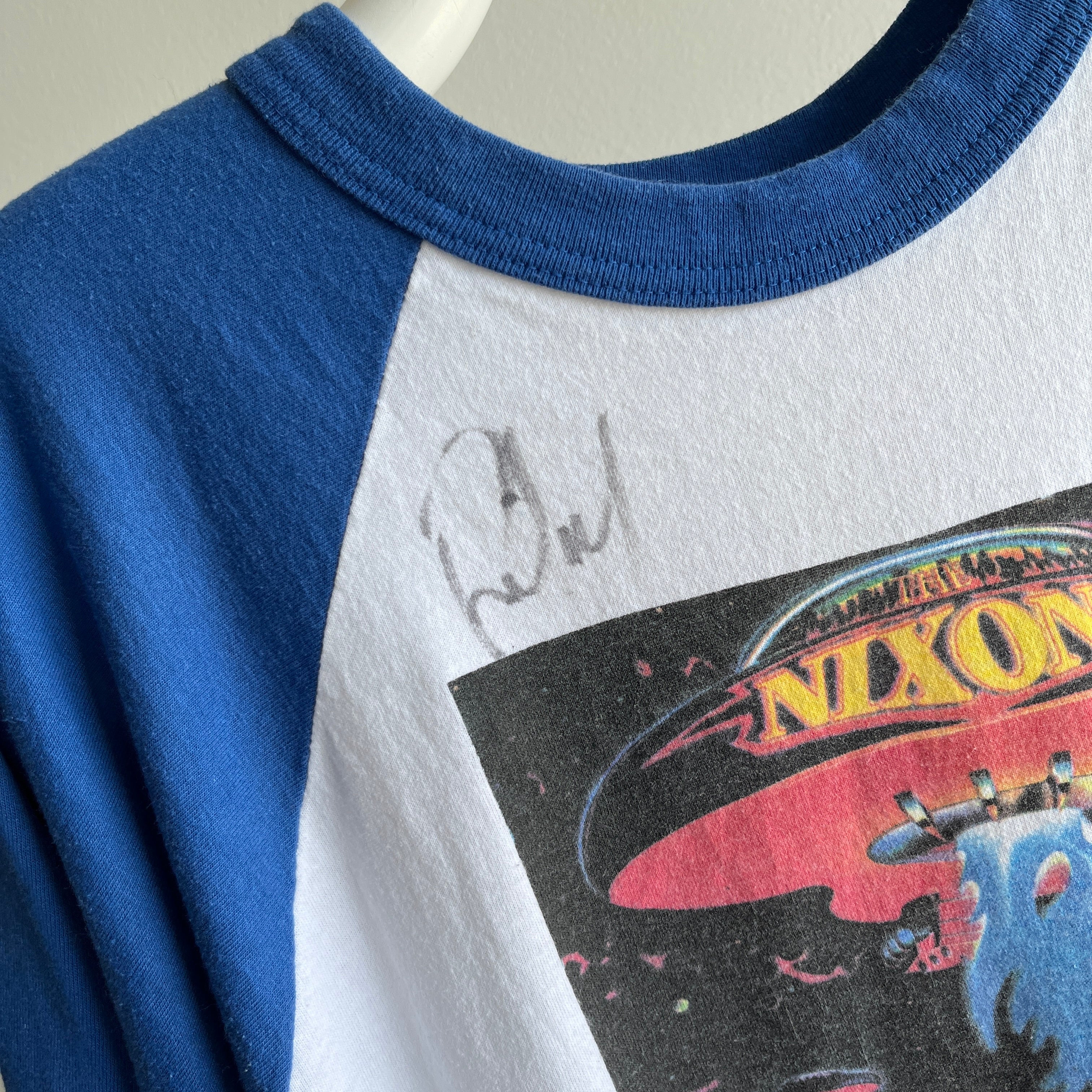 1995/6 The Nixons Tour Signed Baseball T-Shirt