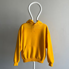 1980s Mustard/Marigold Yellow Pullover Hoodie