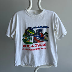 1980/90s I Climbed The Great Wall of China Cotton Tourist T-Shirt