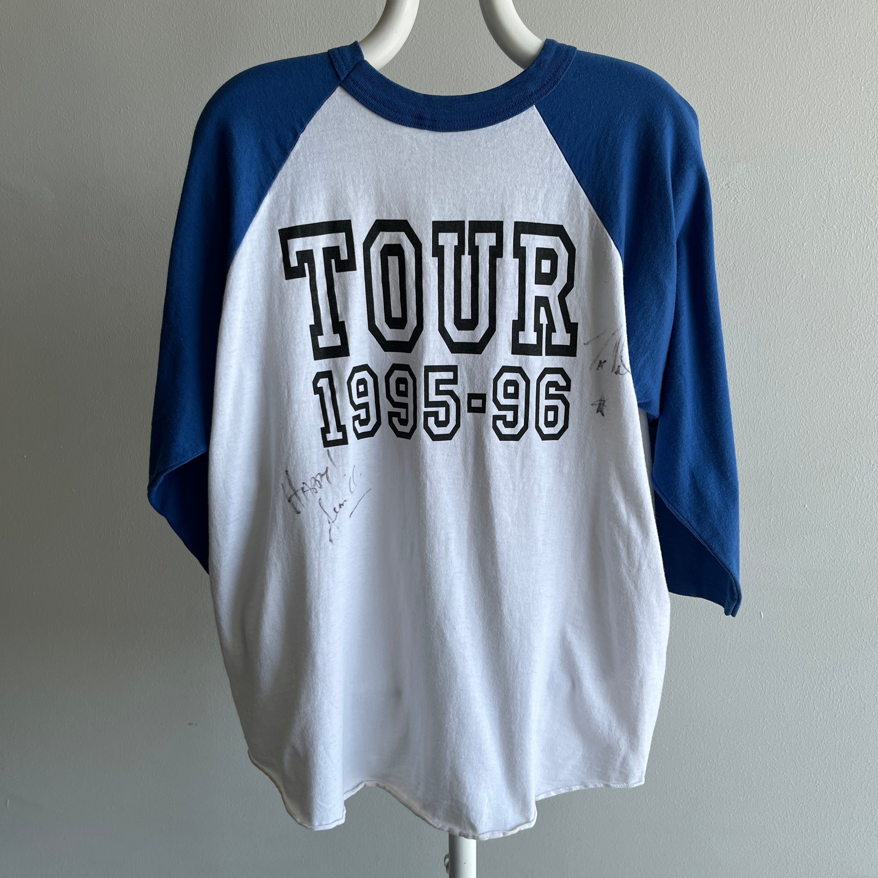 1995/6 The Nixons Tour Signed Baseball T-Shirt