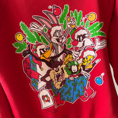 1993 Looney Tunes - The Whole Gang - Christmas Sweatshirt