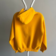 1980s Mustard/Marigold Yellow Pullover Hoodie