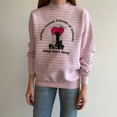 1980s Carbon County Friends of Animals - Adopt Don't Shop Sweatshirt - The Backside!