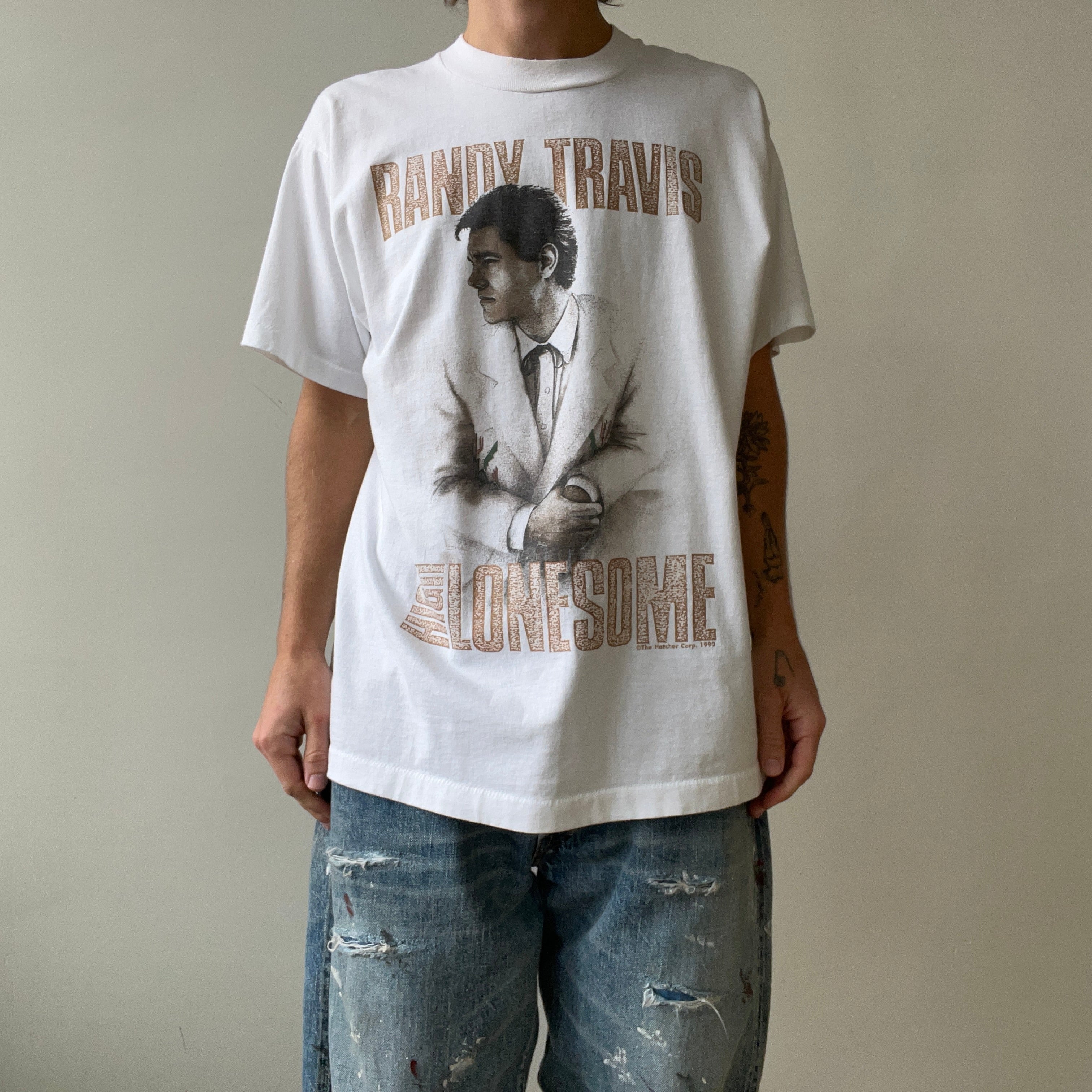 1992 Randy Travis Country Music High Lonesome T Shirt