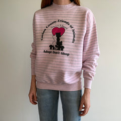 1980s Carbon County Friends of Animals - Adopt Don't Shop Sweatshirt - The Backside!