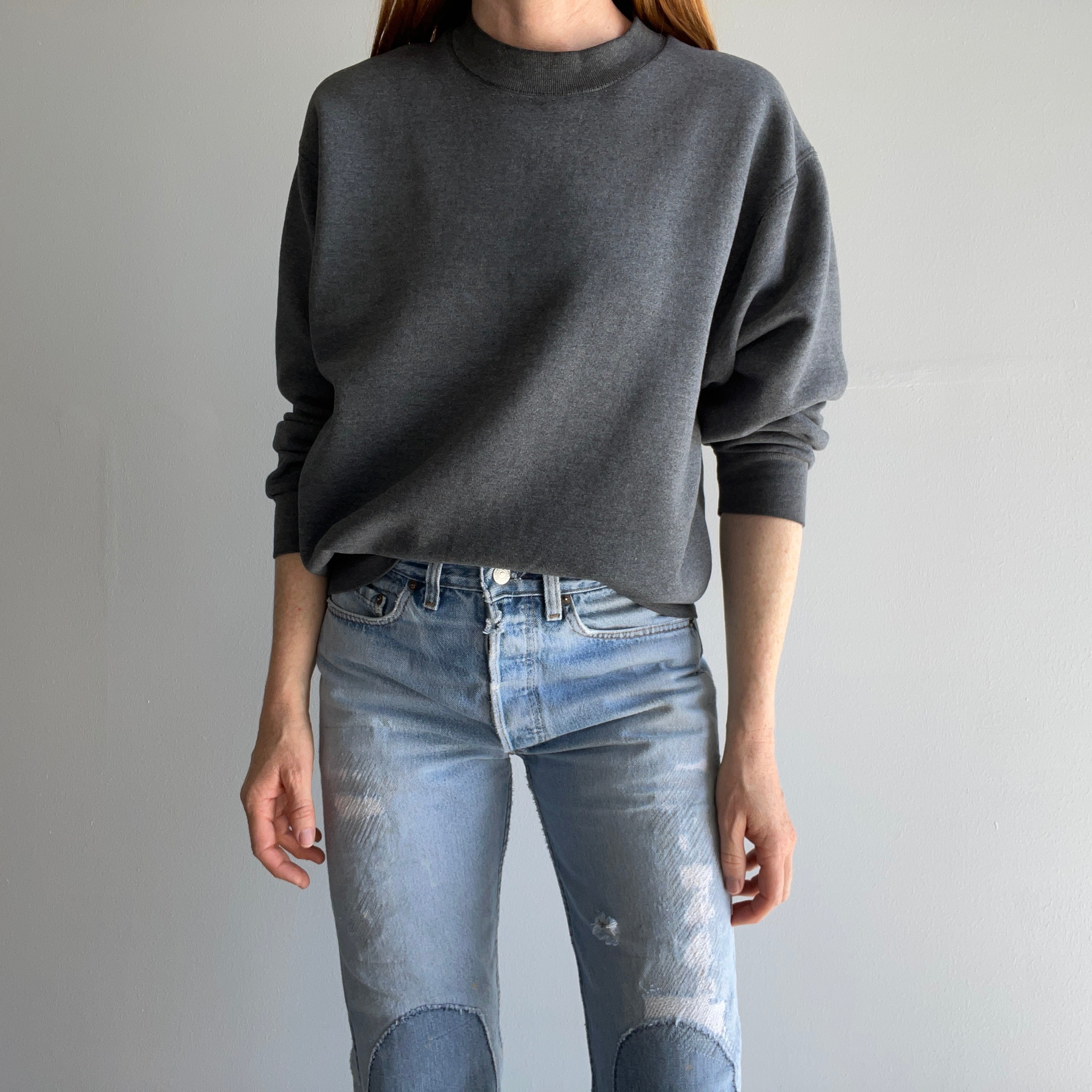 1990s Dark Gray Sweatshirt by BVD