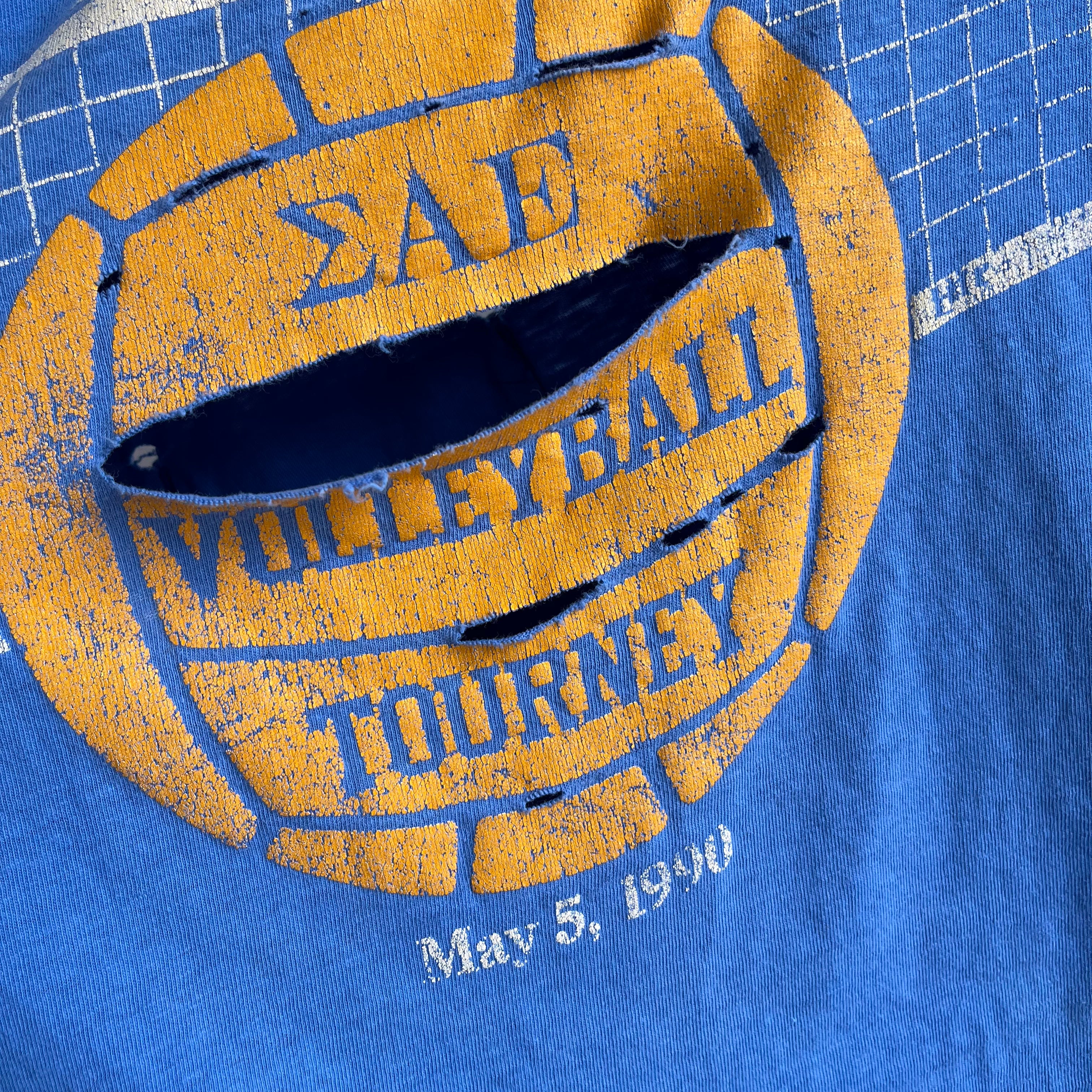 1990 (May 8th to be exact) Sigma Alpha Epsilon Thrashed 1st Annual Volleyball Tourney T-Shirt