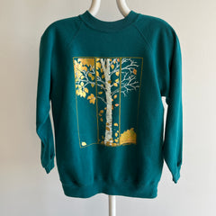 1980s Gold Leaf Tree Sweatshirt