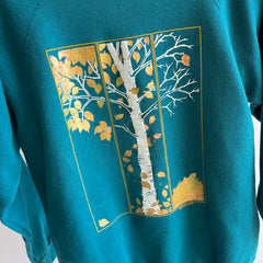1980s Gold Leaf Tree Sweatshirt