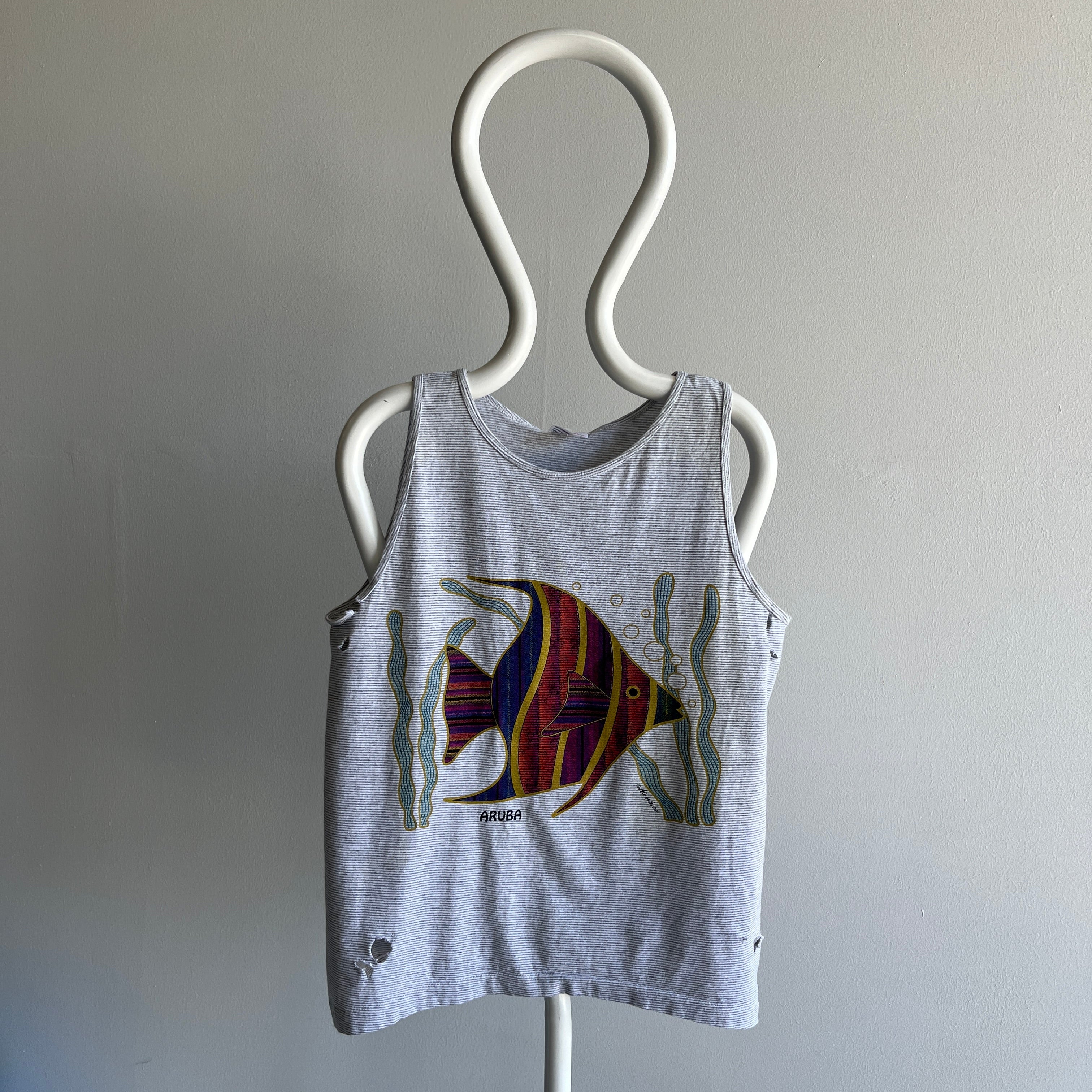 1980s Aruba Fish, Beat Up and Also Not, Tank Top