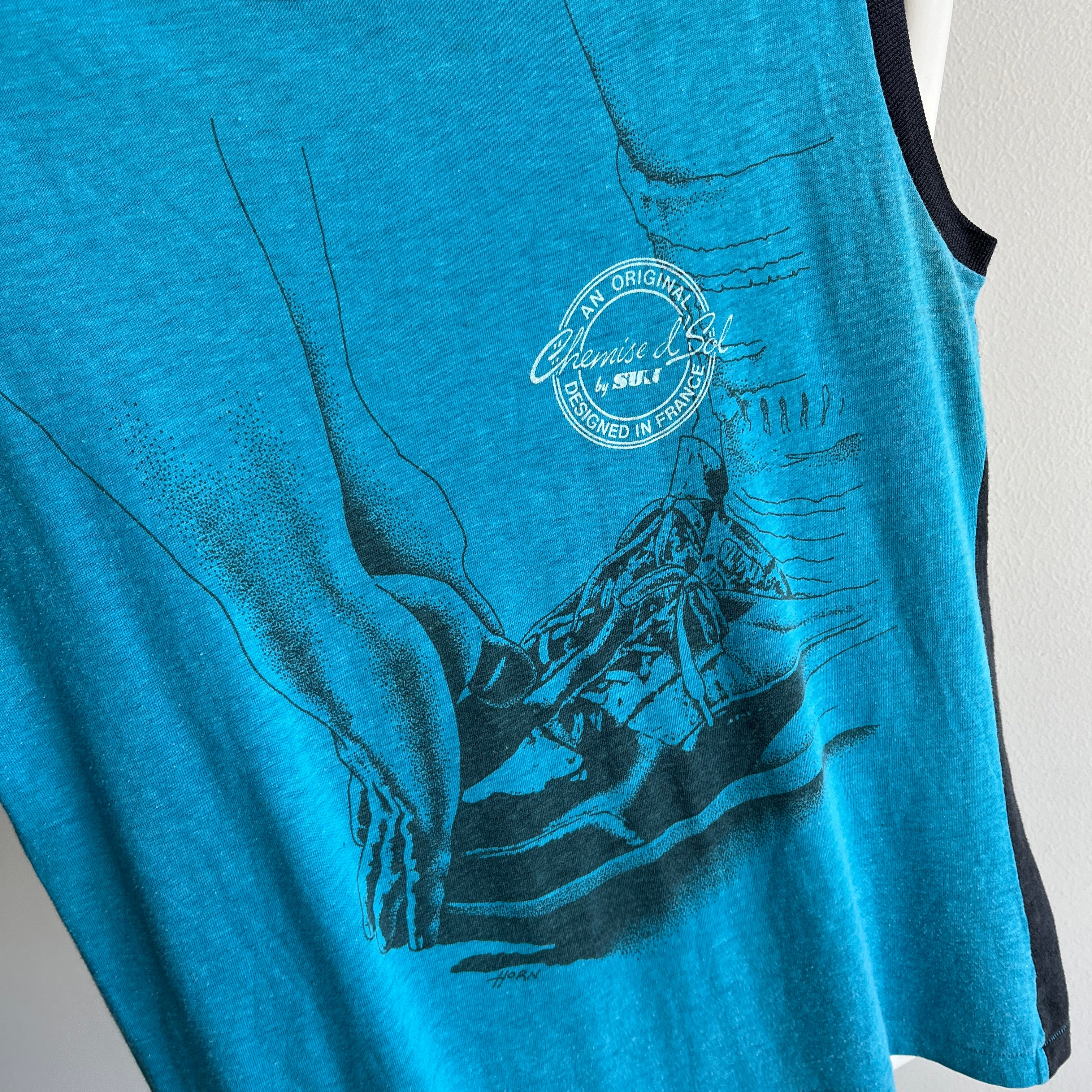 1980s Two Tone Muscle Tank 