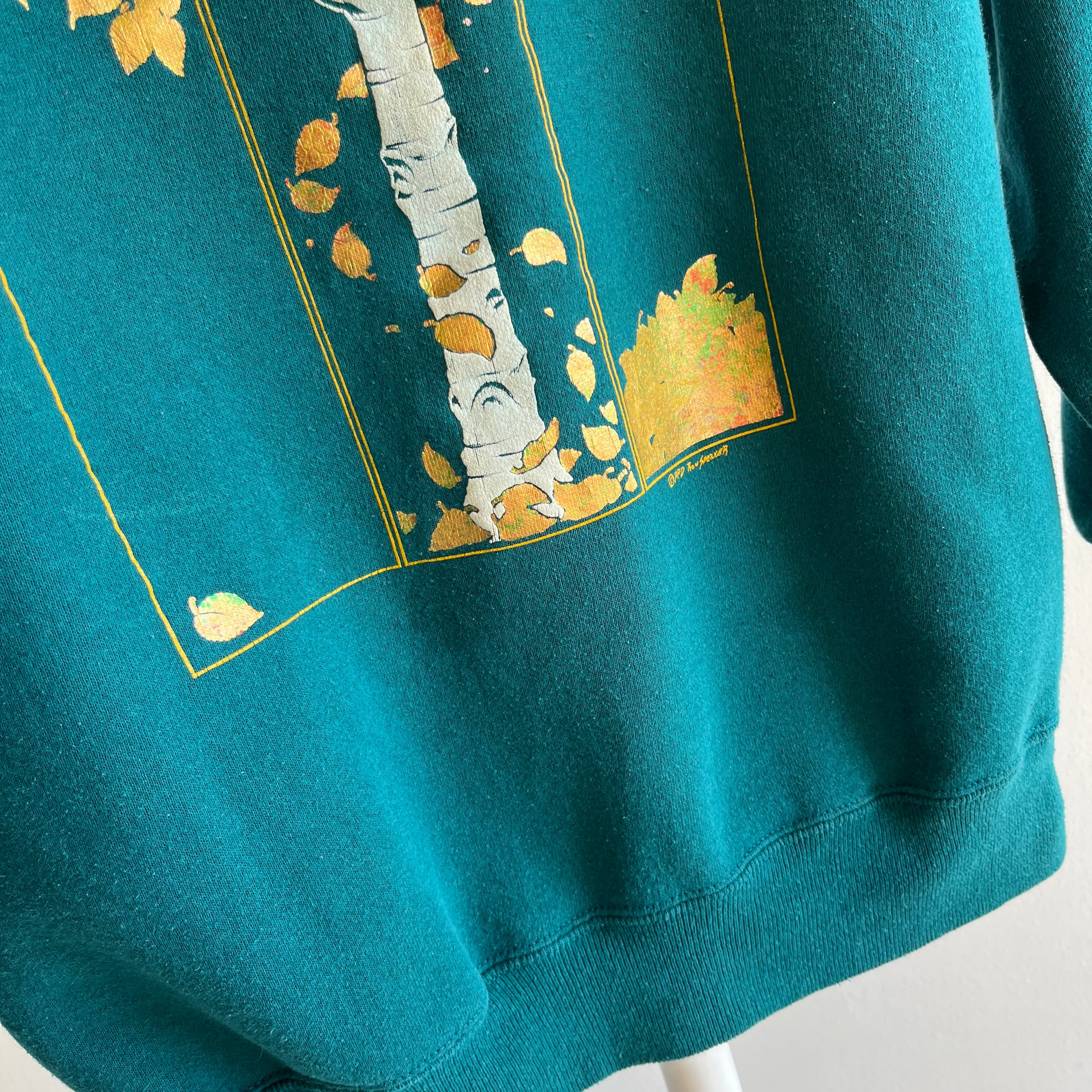 1980s Gold Leaf Tree Sweatshirt