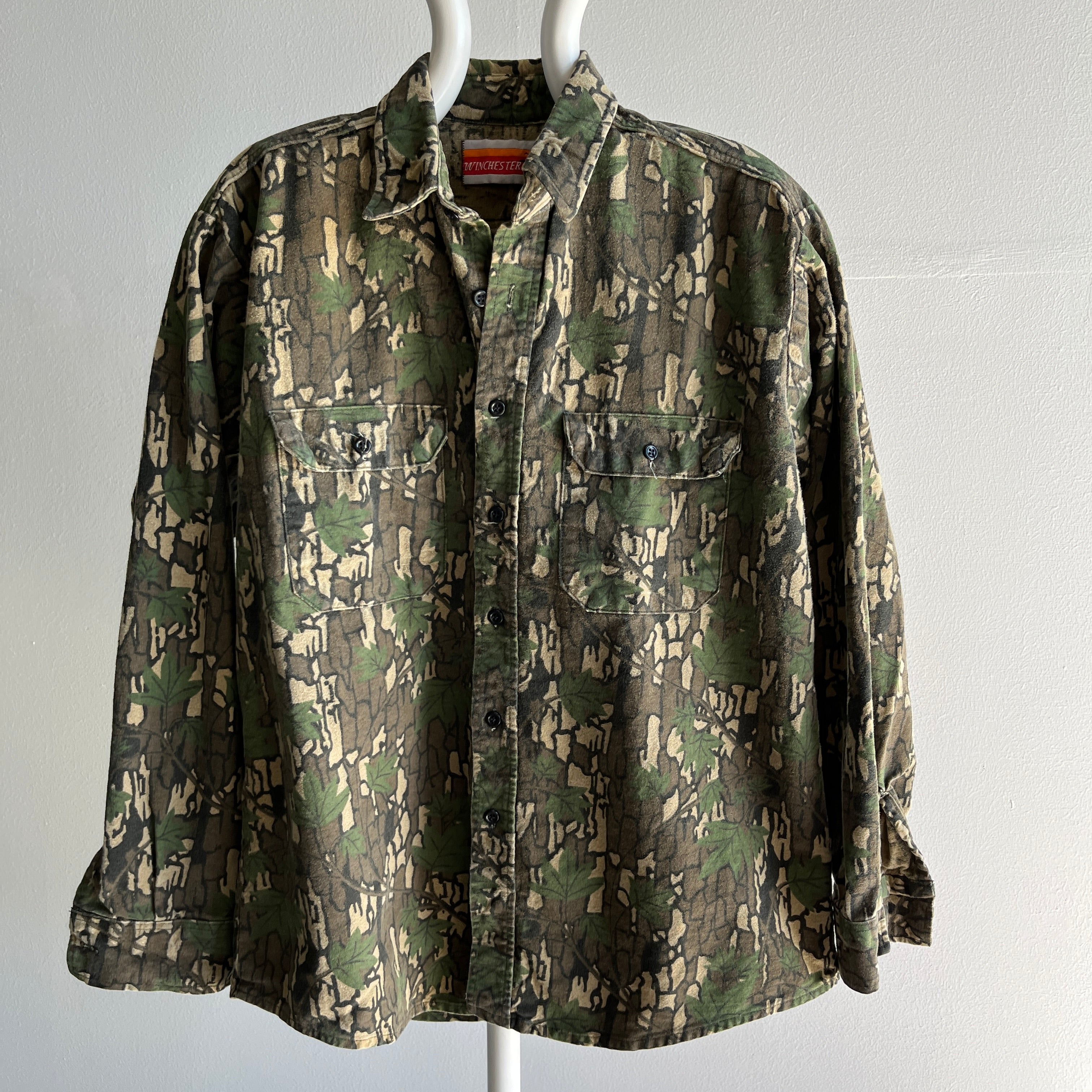 1980/90s Tree Camo Structured Camo Flannel by Winchester