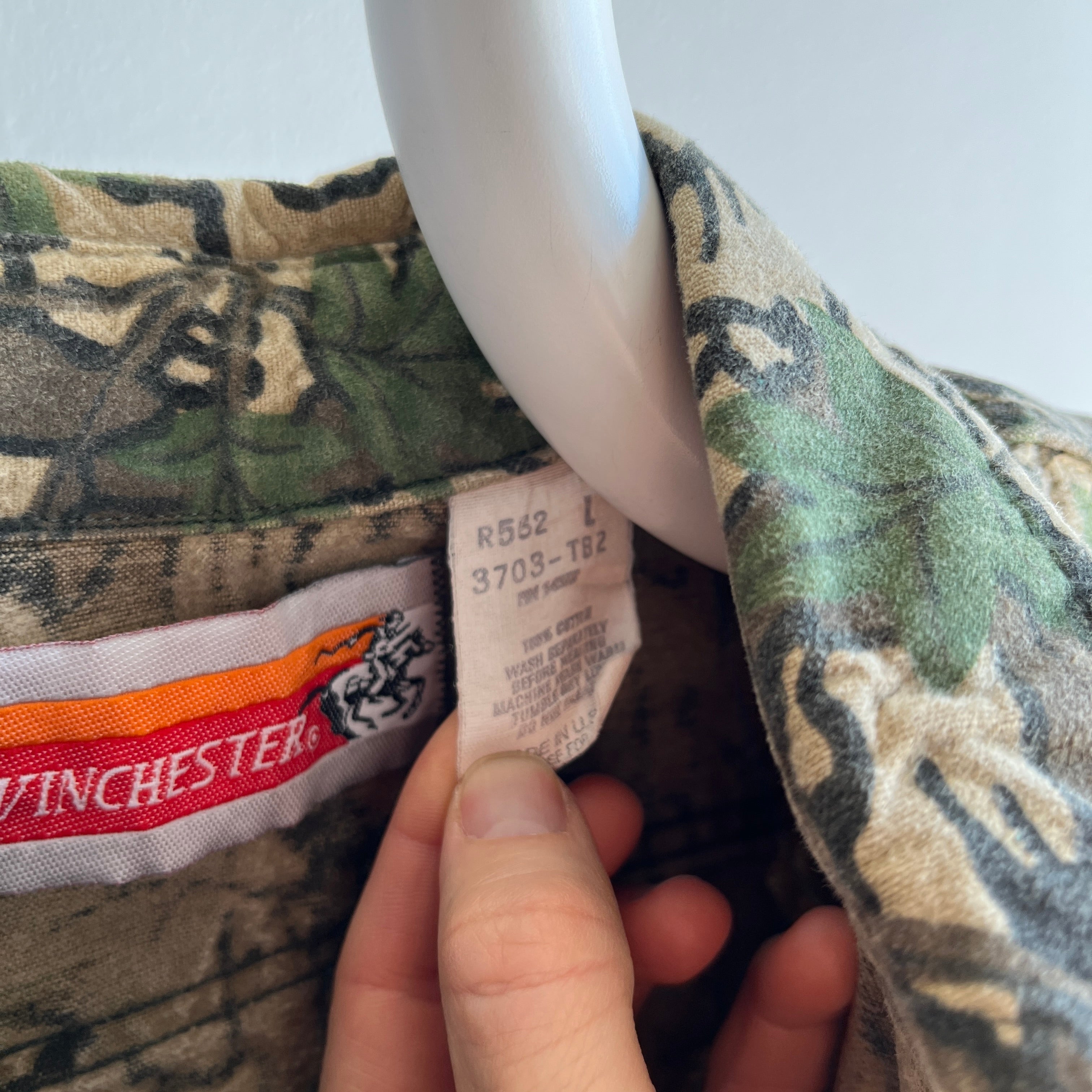 1980/90s Tree Camo Structured Camo Flannel by Winchester