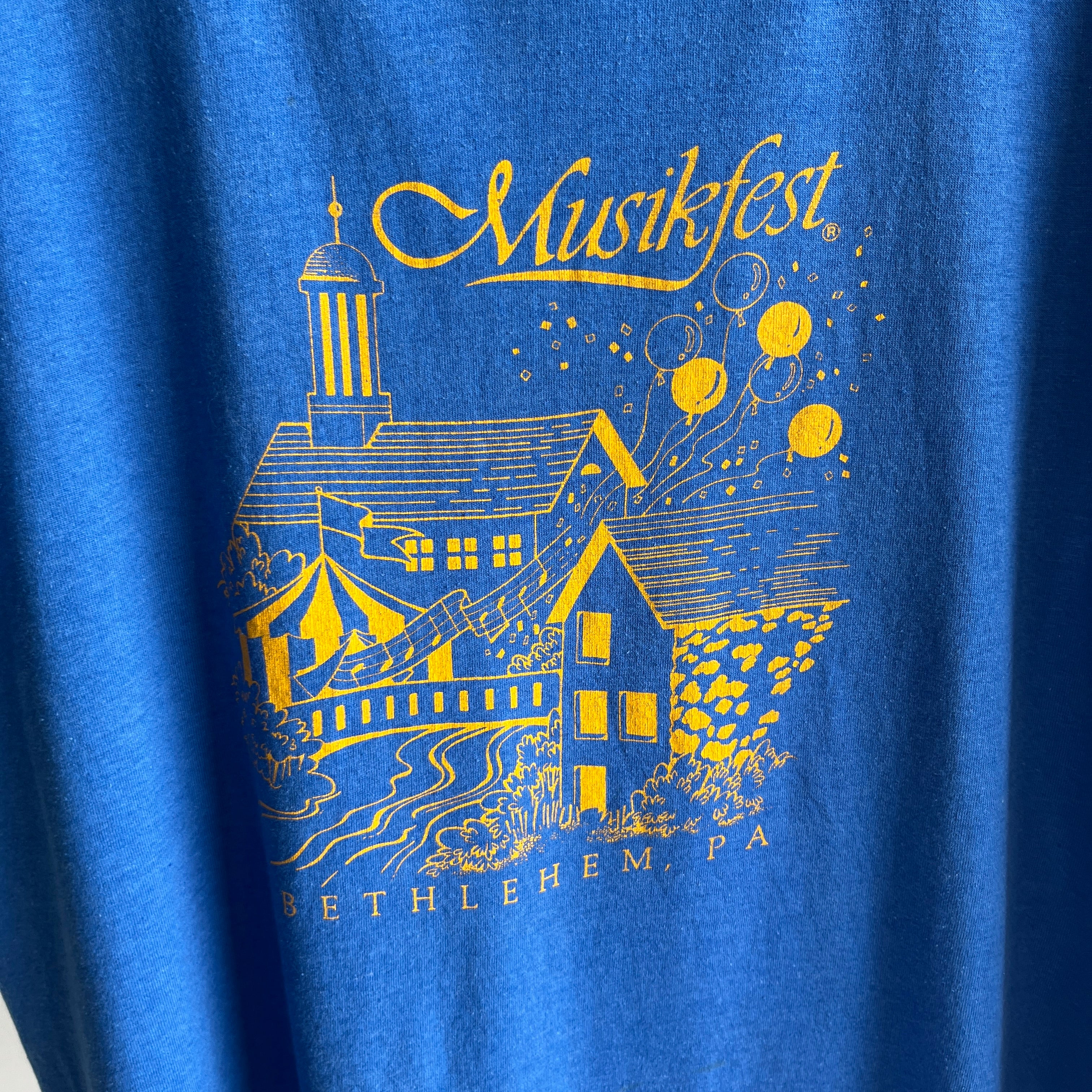 1980s Musikfest Bethlehem, PA T-Shirt by Screen Stars