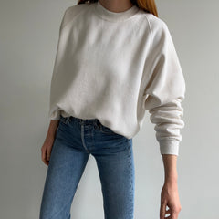 1980s Off White/Natural Sweatshirt by Jerzees