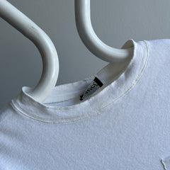 1980s Unusal Double Pocket Knit Cotton T-Shirt