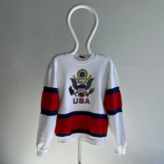 1980s USA Color Block Sweatshirt