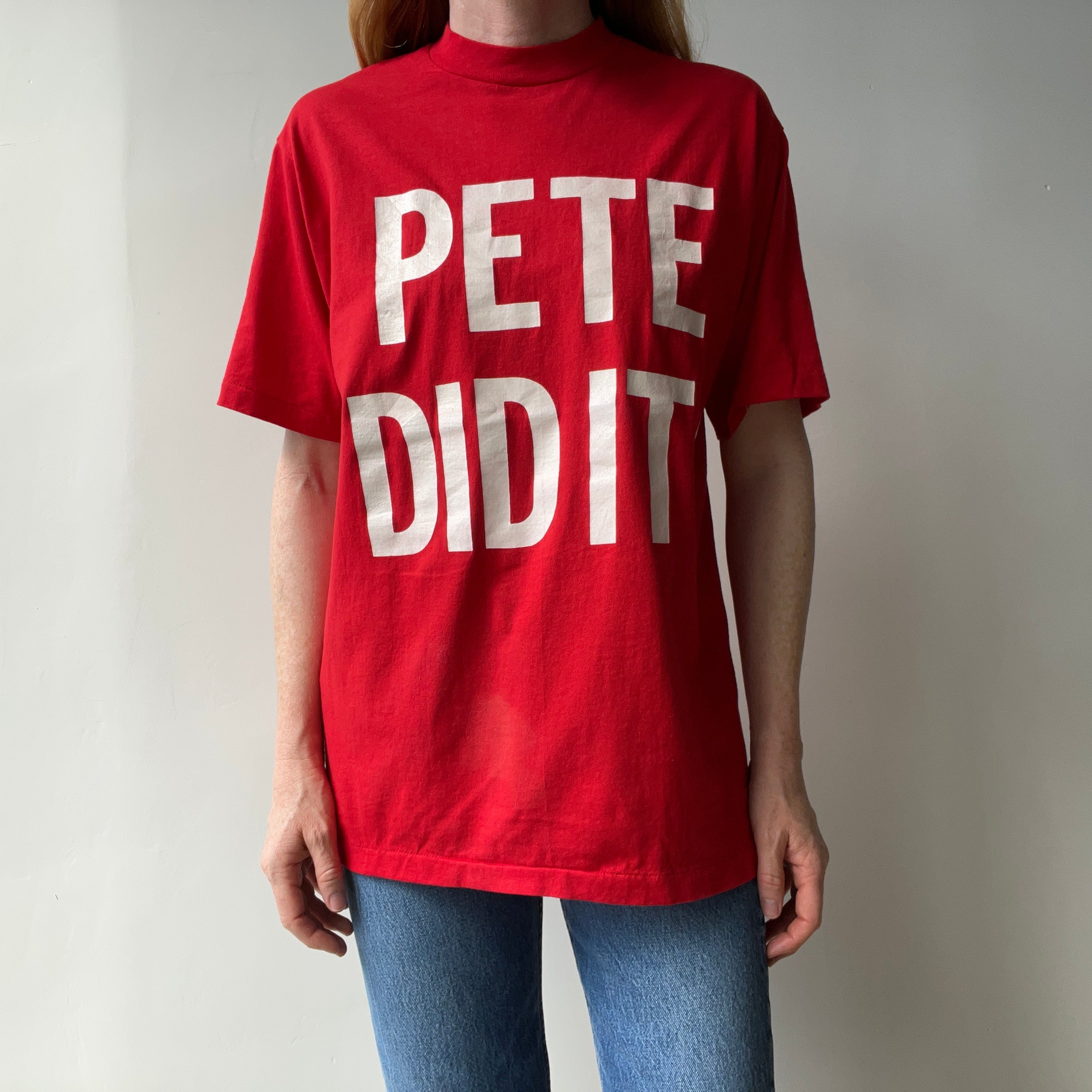 1970/80s Pete Did It T-Shirt by Wolf