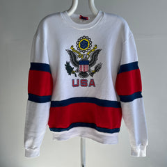 1980s USA Color Block Sweatshirt