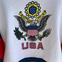 1980s USA Color Block Sweatshirt