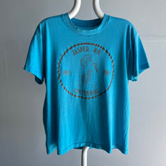 1988 Jasper, Minnesota Centennial Thin and Slouchy Single Stitch T-Shirt with a Cute Little Fellow